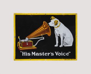 Emailschild „His Master’s Voice“